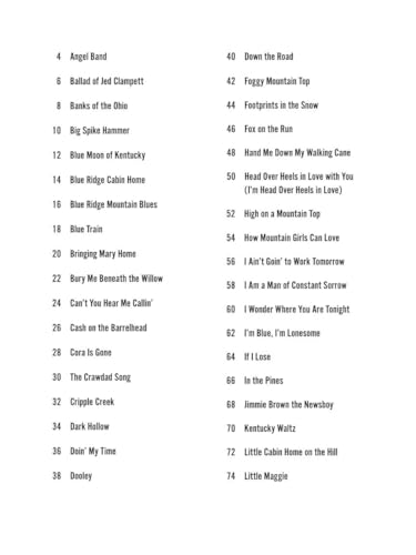 Bluegrass Songs - Strum Together Songbook | 70 Classic Bluegrass Standards for Ukulele Guitar Mandolin Banjo Baritone Ukulele | Easy Sheet Music Arrangements | Chords Lyrics Melody Lines