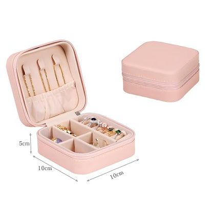 Ship Next Day, Personalized Butterfly Travel Jewelry Box with Name, Small Custom Jewelry Case Organizer,Christian Christmas Stocking Gifts for Teen Girls,Daughter,Niece - style: style002