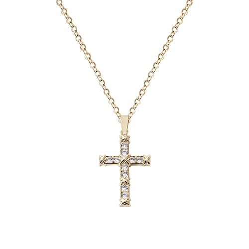 Cross Pendant Necklace for Women Jewelry Gold Cross Necklaces for Women Cross Necklace Minimalist Trendy Jewelry Valentines Day - style: CN7