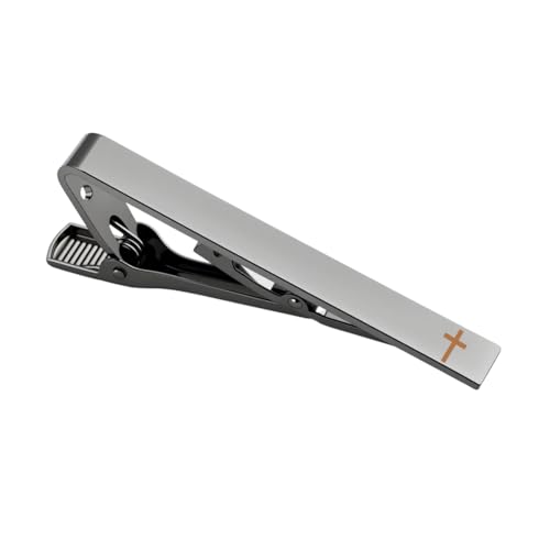 Christian Gifts Cross Tie Clips for Men Baptism Gifts for Pastor Appreciation Gift for Priest Minister Religious Gift - color: jia6