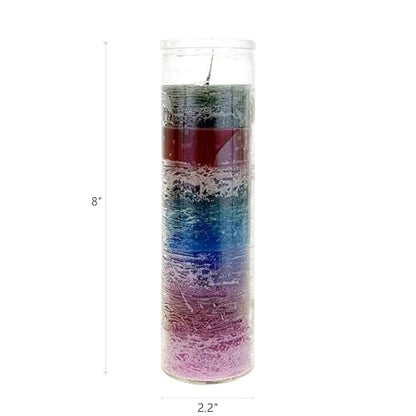 Mega Candles Unscented Devotional Vigil Prayer Wax Candle 3 Count 2" x 8" - color: Multicolor, size: 3 Pieces