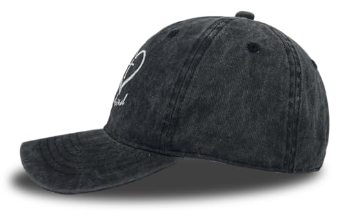 Cross Embroidered Hat for Men Women Dad Trucker Baseball Cap Adjustable - color: Love Cross Black