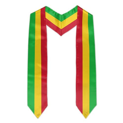 Graduation Flag Stole Sash Scarf Day Gifts - color: Mali Flag