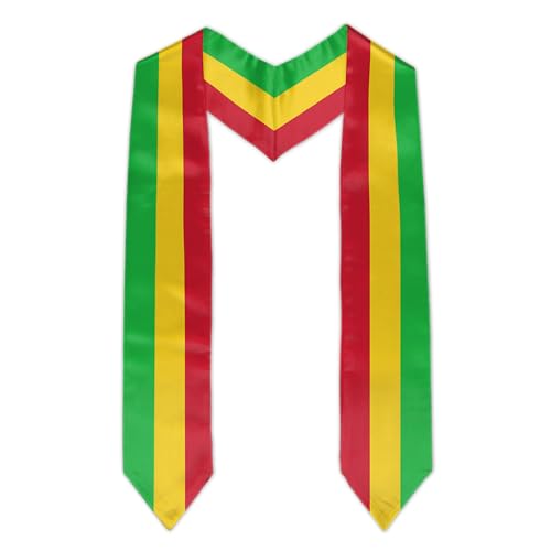 Graduation Flag Stole Sash Scarf Day Gifts - color: Mali Flag