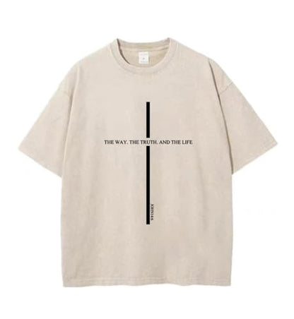 Jesus is King Shirt Christian Shirts for Men Oversized Religious Top - color: Apricot1, size: Small