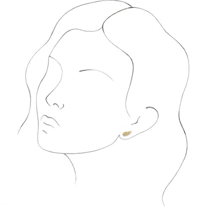14k Yellow Gold Angel Wing Earrings Dazzling