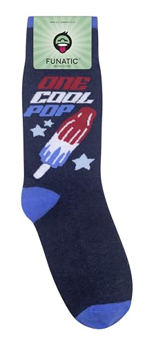 FUNATIC Crazy Socks with Funny Sayings - Novelty Gift for Men, Women, Adult - color: One Cool Pop