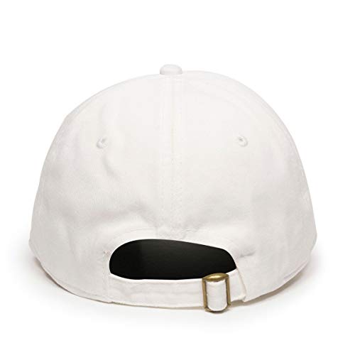 Praying Hands with Cross Baseball Cap Embroidered Cotton Adjustable Dad Hat - color: White