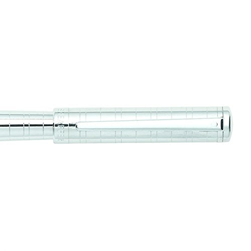 Sheaffer Intensity Medium Nib Fountain Pen, Medici Engraved, Chrome Plate Trim (E0923753)