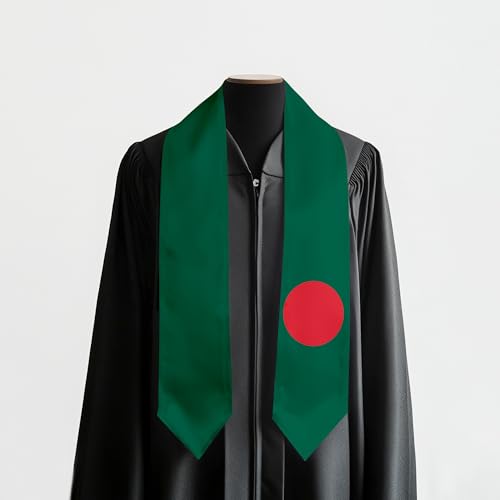 Graduation Satin Sash Scarf 72" Stole - color: Bangladesh Flag