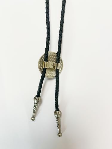 MULBA Vintage American Western Cowboy Indian Art Stone Leather Bolo Tie For Men Women - color: Style A-turquoise