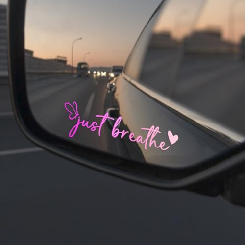 Just Breathe Self Love Car Sticker, Motivational Decal - color: Just Breathe