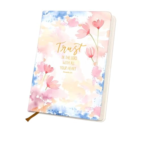 Pink Christian Notebook Bible Verse Lined Journal Notebook for Women Men - color: Multi 1295