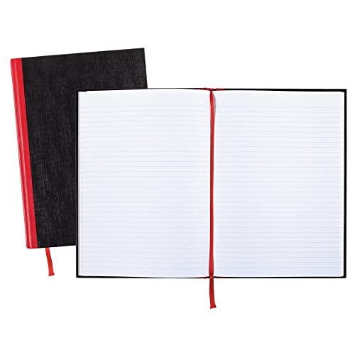 Black n' Red Notebook, Business Journal, 11-3/4" x 8-1/4", 96 Sheets, Ruled, Optik Paper, Hardcover, Casebound, Black (D66174) - size: 1 Count, style: Large
