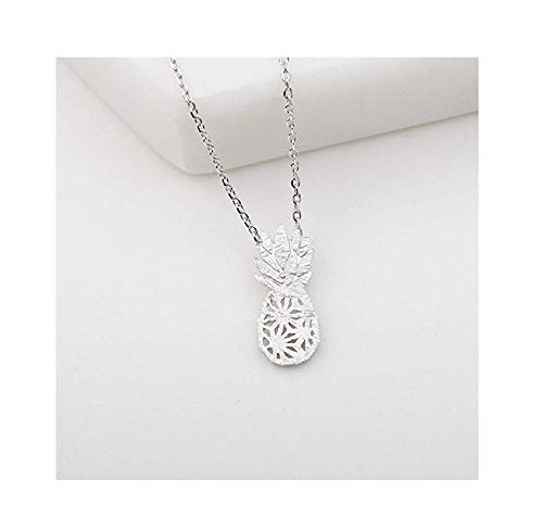 Baydurcan Silvery Necklace for Women Pendant Chain Friendship Necklace Gift - style: Pineapple s