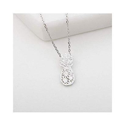 Baydurcan Silvery Necklace for Women Pendant Chain Friendship Necklace Gift - style: Pineapple s