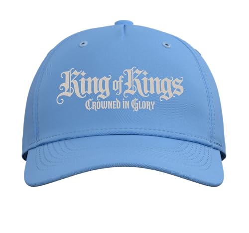 Kings of Kings Jesus Hat Gospel Faith Bible Verse Adjustable Baseball Hat - color: Light Blue