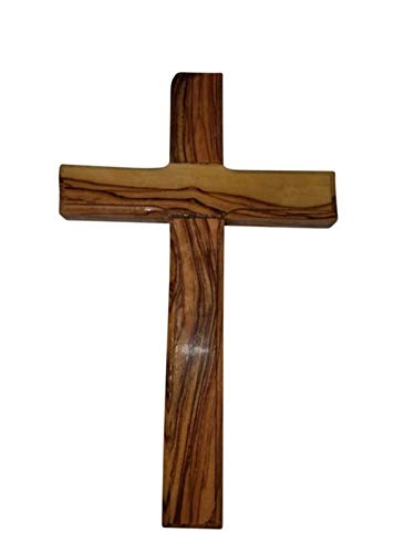 Bethlehem Gifts TM Handcarved from Bethlehem Olive Wood Cross Crucifix (Cross, 8") - color: Cross, size: 8"L x 8"W