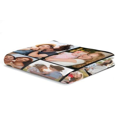 inkArts Custom Blanket with Photo, Personalized Blanket, Customized Photo Blankets, Customizable Picture Blankets, Anniversary Photo Gifts for Women Men Her Him Girlfriend Boyfriend Wife Husband - color: 9 Photos-2