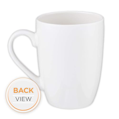 Christian Art Gifts Coffee Mug for Women and Men "Faith Hope Love" - 1 Corinthians 13:13 Lead-free and Non-Toxic White Ceramic Mug with Pastel Floral Inspirational Coffee Cup, 12oz