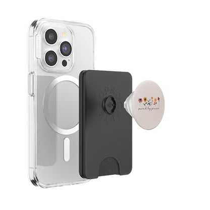 Saved By Grace Christian Bible 2:8 Ephesians Wildflowers PopSockets PopWallet for MagSafe - style: Magnetic PopWallet