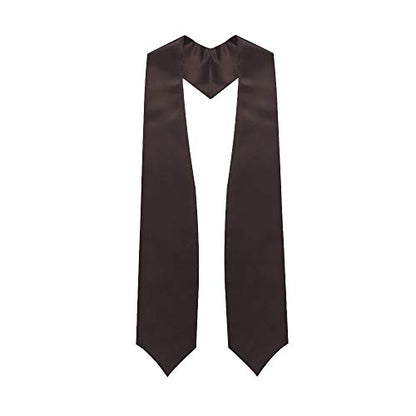 Premium Choir Traditional Stole - Solid Color - Satin - Unisex - color: Brown