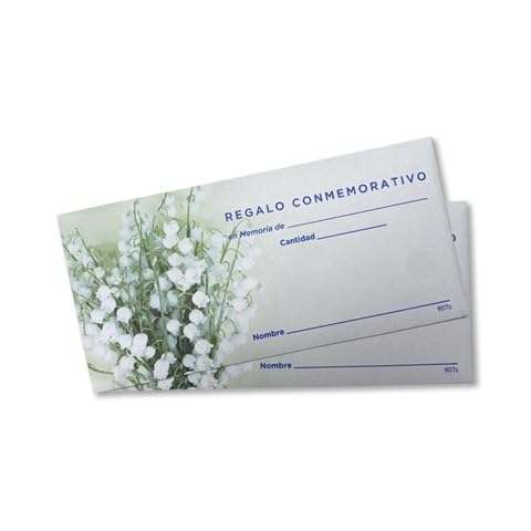 Spanish Memorial Gift Offering Envelope for Church | 3" x 6 5/16" | Regalo Conmemorativo | "In Memory Of" Lines