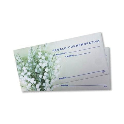 Spanish Memorial Gift Offering Envelope for Church | 3" x 6 5/16" | Regalo Conmemorativo | "In Memory Of" Lines