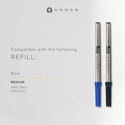 Cross Click Blue Lacquer Selectip Ballpoint Pen with Chrome Appointments - color: Blue