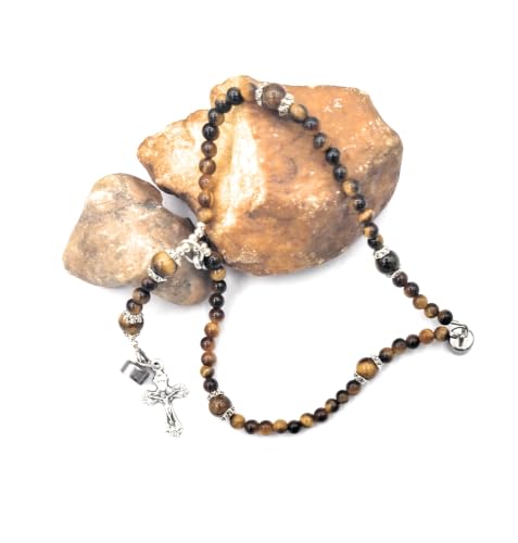 Wrist Rosary Tiger Eye Natural Stone