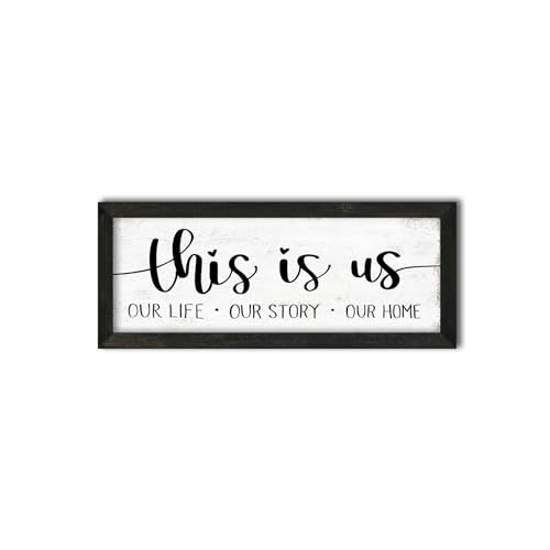 This is Us Our Life Our Story Our Home Wall Decor Family Signs 6" x 14.5" - color: This is Us Our Life Our Story Our Home