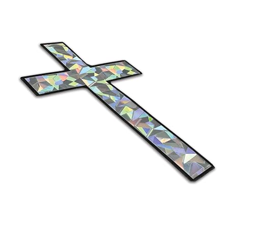 Elektroplate Christian Cross Premium Reflective Car Decal 3.25" - color: Cross Reflective