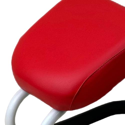 Colaxi Meditation Stool for Adults, Meditation Bench Kneeling Stool, Ergonomic Portable Chair with Anti Slip Cover, Adjustable Prayer Bench Seat for Home Studio Praying Yoga, Style A Red - color: Style a Red
