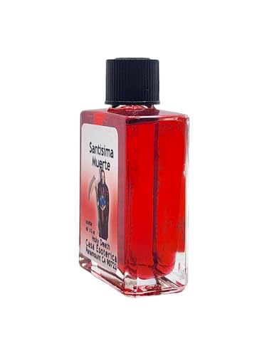 Holy Death - Red (Santisima Muerte Aceite) Spiritual Anointing Oil by CASA ESOTERICA MAGICK SPACE - -0.5 FL OZ (1PACK)