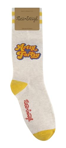 FUNATIC Crazy Socks with Funny Sayings - Novelty Gift for Men, Women, Adult - color: Artsy Fartsy-