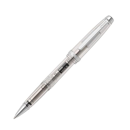 Cross Lume Translucent Translucent Clear Resin Ballpoint Pen - Chrome-Plated Appointments - Black Fine-Tip Ballpoint - 0.27mm Line Width - Lifetime Mechanical Warranty - color: Clear