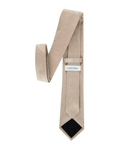 Calvin Klein Men's Tonal Floral Tie - color: Taupe