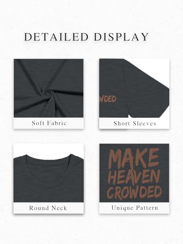 Christian Shirts for Women Faith Over Fear Oversized Graphic Tees - color: Darkgrey1, size: X-Large