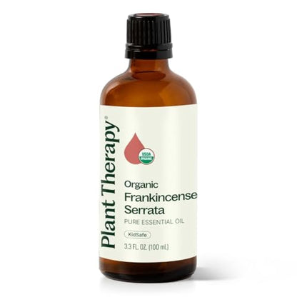 Plant Therapy Organic Frankincense Serrata Essential Oil 100 mL (3.3 oz) - size: 3.3 Fl Oz (Pack of 1)
