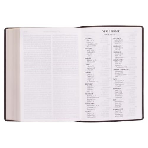 KJV Holy Bible, Super Giant Print Faux Leather Red Letter Edition - Ribbon Marker, King James Version, Dark Brown (KJV Super Giant Print Editions)