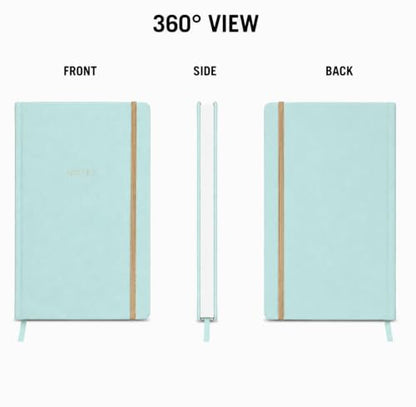 WORLD TRAVELER Large Lined Journal Notebook 256 Ruled White & Ivory Pages - color: Bookcloth Notes