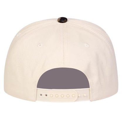 Trendy Embroidered Baseball Cap for Men & Women, Adjustable Snapback Hat for Casual Wear - color: Brown Beige 621
