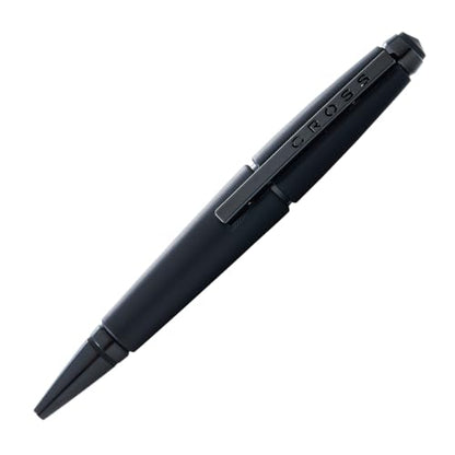 Cross Edge Matte Black Lacquer Gel Rollerball Pen, Medium Point, Black Ink - color: Matte Black