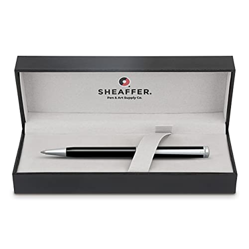 Sheaffer Intensity Onyx Ballpoint Pen with Chrome-Plated Trim - color: Onyx, style: Ballpoint Pen