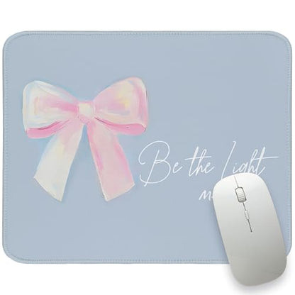 UTELKA Blue and Pink Mouse Pad, Christian Mousepad 10x8 - color: Blue and Pink Be The Light, size: 10.2L x 8.2W inches
