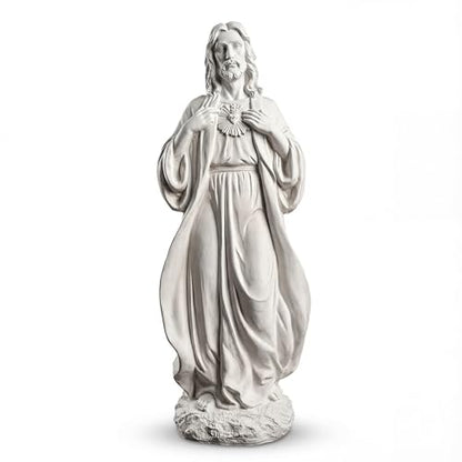 Sacred Heart of Jesus Statue 24.4'' H Large Outdoor Statues - color: Sacred Heart of Jesus (24.4 Inch)