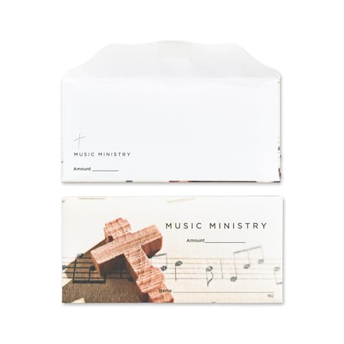 Music Ministry Offering Envelopes for Church | 3" x 6 5/16" (500)