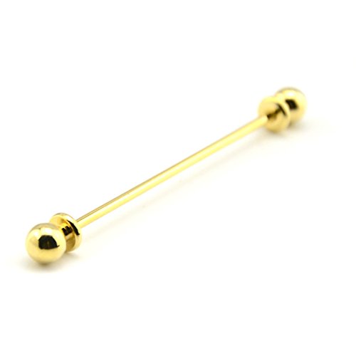 Tie Collar Bar Pin Set for Men Classic Collar Clip Set of 2 - style: Style 2