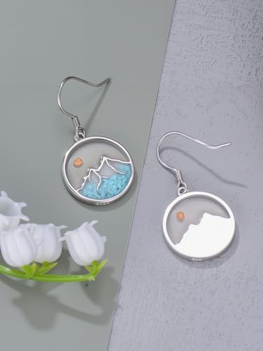 Dorunmo 925 Sterling Silver Mustard Seeds Dangle Earrings for Women Mountains Earrings Hypoallergenic Christmas Jewelry Gifts for Women - style: Mustard Seeds-01