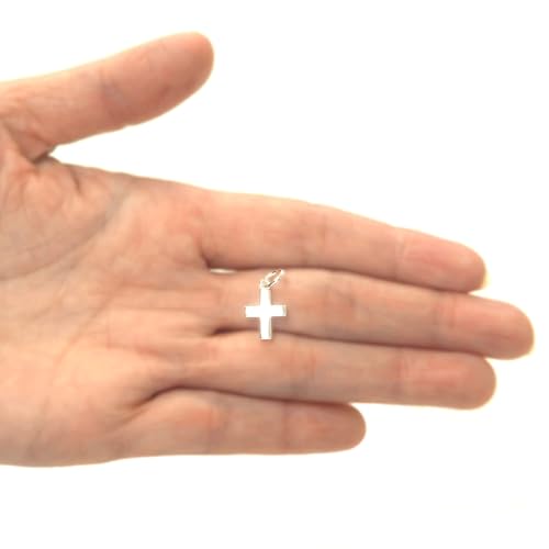Hawaiian Silver Jewelry 925 Sterling Silver Mini Cross Charm Pendant - style: Sterling Silver